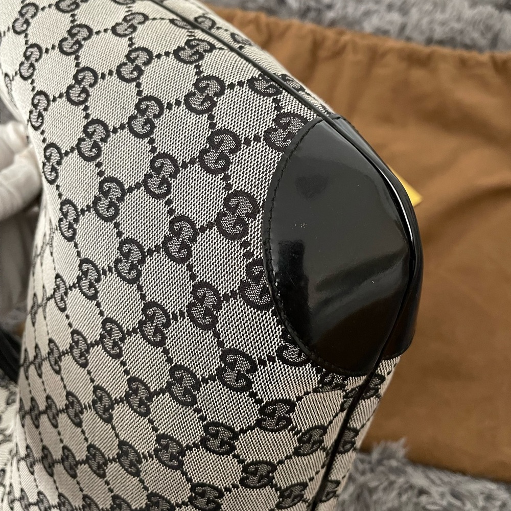 Gucci GG Canvas Shoulder Hobo Bag black/Gray - Picture 14 of 15